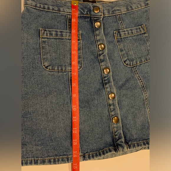 BDG Urban Outfitters Jean Snap Mini Skirt - Picture 9 of 9